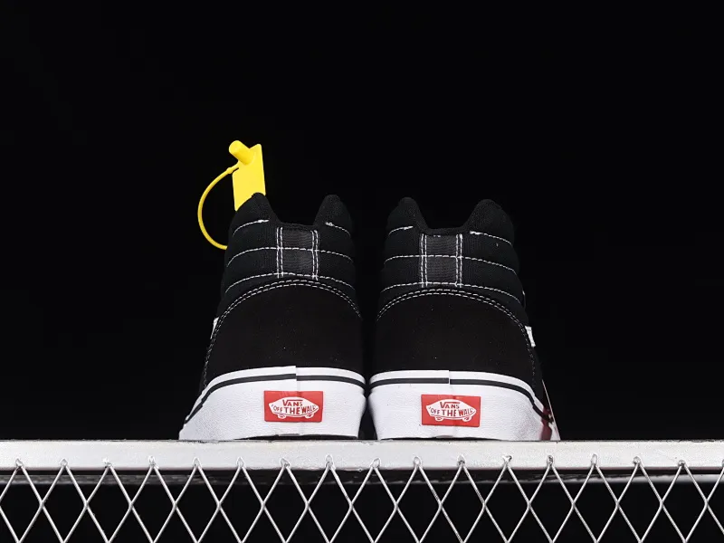 All categories Vans Vans series Vans Hi Vans high-top Vans Ward Sk8-Hi four evergreen season black and white high-top canvas casual sneakers VN0A36ENC4R